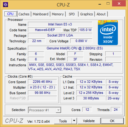 Xeon E5-4650 v3 – это серверный Haswell-EP